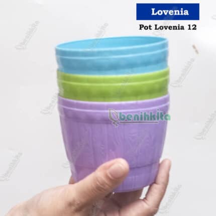 Pot Tanaman-Bunga 10cm Motif Gentong No.12 (Lovenia)