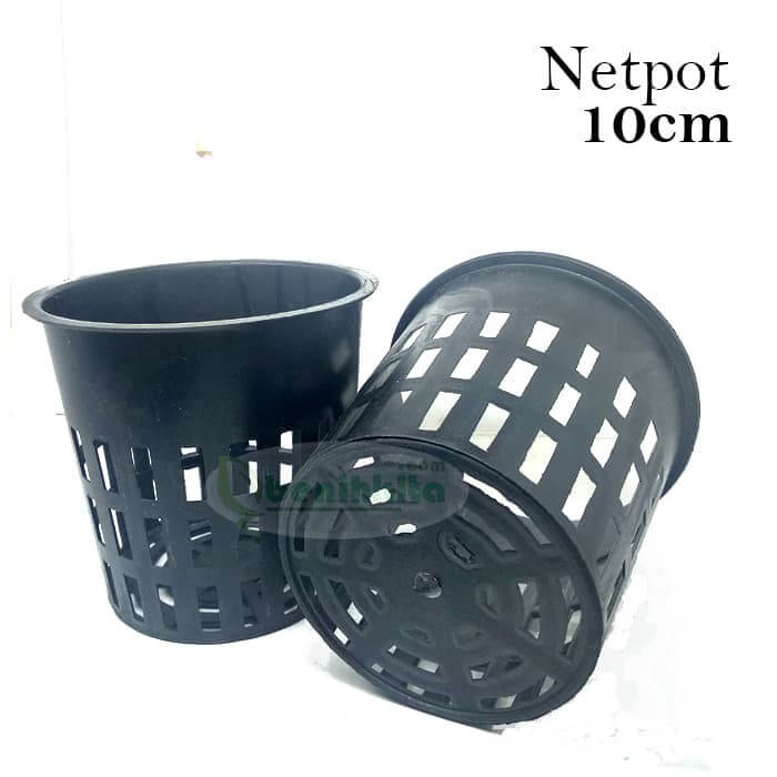Netpot Hidroponik Hitam 10Cm