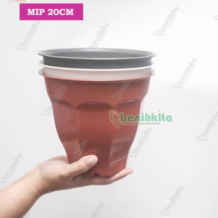 Pot Tanaman-Bunga Tinggi Warna 20cm (MIP)