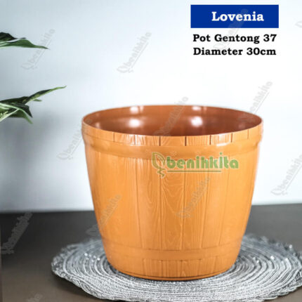 Pot Tanaman-Bunga 30cm Motif Gentong No.37 (Lovenia)